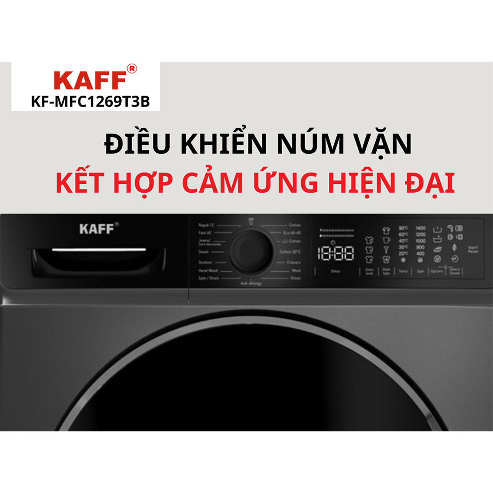 Máy giặt Kaff KF-MFC1269T3B - Ảnh 2