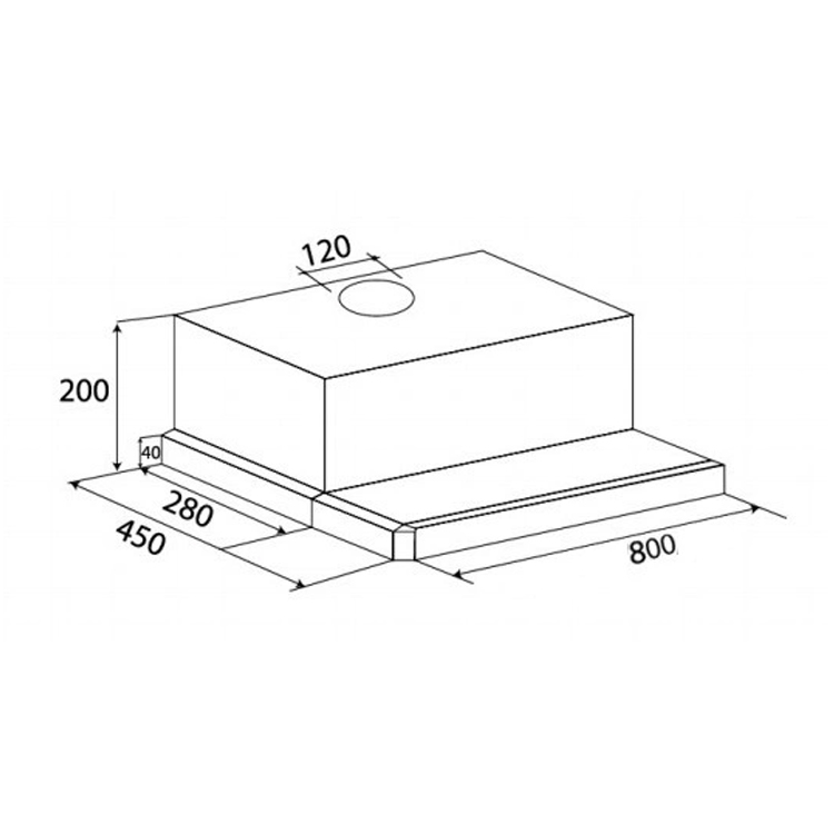 Máy Hút Mùi Âm Tủ Kaff KF-TL800 - Ảnh 3