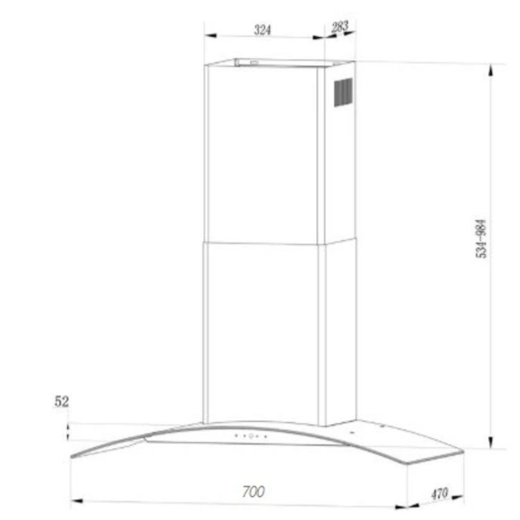 Máy Hút Mùi Kaff KF-GB107PB - Ảnh 4