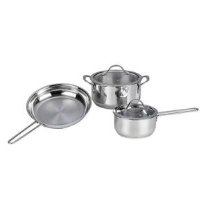 Bộ Nồi Inox 304 Cao Cấp 3 Món 6 Thứ KAFF KF-ST003S